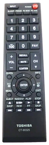 CT-90325 NEW TOSHIBA OEM LCD TV REMOTE CONTROL PN: 75022871 - Picture 1 of 4