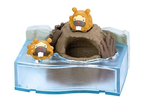 💦  Bidoof (Single) - Re-Ment Pokemon Nobiri Leisurely Time River Cover