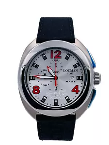 Orologio Locman Mare Titanio 47mm 130SLK/590 Crono Wr100m Scontatissimo Nuovo - Foto 1 di 8