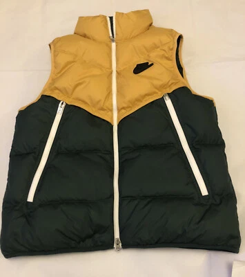 Nike Mens Shield Gilet Vest  Sportswear Down Fill Full Zip - CU4414 700- Olive M - Image 1 of 4