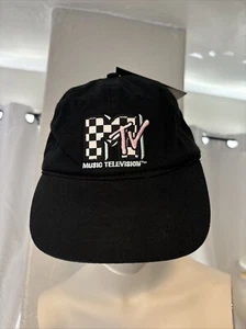 Baseballkappe MTV Music Television Channel Erwachsene schwarz 2018 Logo Riemen hinten - Bild 1 von 10