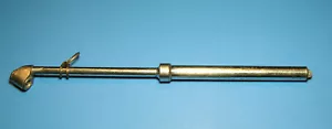 Calibro pneumatici vintage 12'' Schrader Service 160lb Brooklyn NY Scovill Mfg inox - Foto 1 di 11