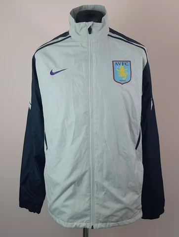 Aston Villa 2011 NIKE Track Jacket Men's Size L Track Top Mesh Lined Zip Pockets Cover