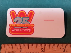 VINTAGE Namensschild Der Wienerschnitzel 25 Jahre Universität ! Bereit für Ihren Namen! - Bild 1 von 2