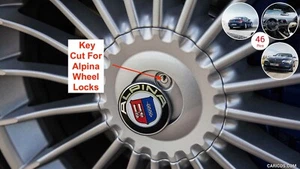 BMW ALPINA Wheel Lock Centre Cap Keys Made To Code Number-STS & DOM Lock Keys - Picture 1 of 4