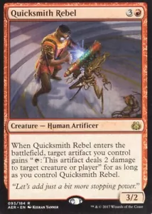 4X QUICKSMITH REBEL 093/184 AETHER REVOLT MTG MAGIC LP X4 - Foto 1 di 1