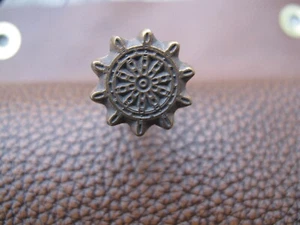 Custom Boat Ship Captains Wheel Leather Stamp Tool 3/4" x 3/4" Impression Size - Picture 1 of 3