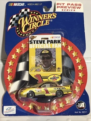 Tarjeta y auto Pennzoil Winner’s Circle Steve Park 2002 escala 1:64 #1  Foto 1 de 4