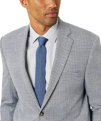 Blazer Lauren Ralph Lauren Para Hombre A Cuadros Calce Clásico Dos Botones Gris Carrera-48L Foto 1 de 4