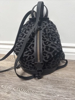 Nuevo con etiquetas Rebecca Minkoff Julian Mini 🎒 Negro Gris Foto 1 de 4