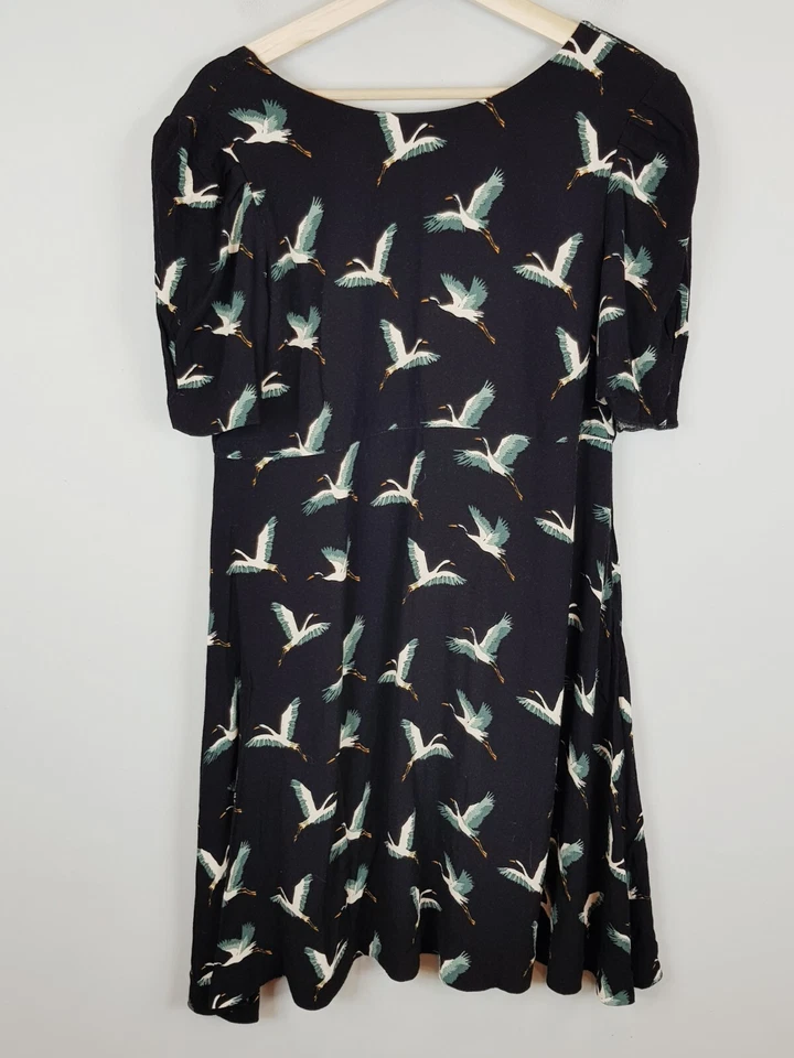 KAREN WALKER Hi There | Womens Bird Patterned Dress  [ Size AU 12 ] - image 1 of 4