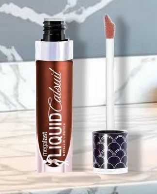 wet n wild Megalast Liquid Catsuit Metallic Matte Lipstick Coral Crown .10 oz. - Image 1 of 4