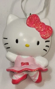 Sanrio HELLO KITTY Ballerina in PINK DRESS Christmas Ornament HALLMARK New RARE - Picture 1 of 9