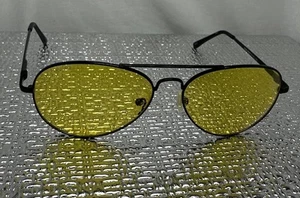 PERVERSE✨Sonnenbrille Pilotenstil schwarz✨Bügel ✨NUR RAHMEN✨Flex Scharnierbügel - Bild 1 von 4