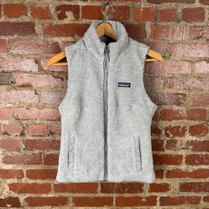 Patagonia Vest Womens Small Gray Los Gatos Fleece Sherpa Zip Up Outdoor Hiking - Picture 1 of 6