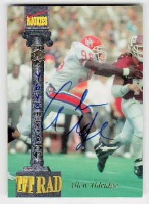 1994 Signature Rookies Tetrad #XXXI Allen Aldridge Autographs #/7750 - Image 1 of 2