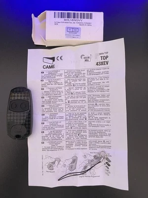 für CAME Handsender TOP432EE 2-Kanal 433 Mhz komp. TOP432NA TOP432EV - Bild 1 von 4
