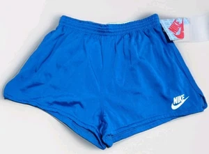 Vintage 90er Nike hergestellt in den USA blau kurze Shorts Herren Größe Large Training neu mit Etikett - Bild 1 von 11