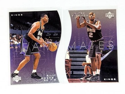 Compañeros de equipo de cubierta superior 1997-98 #T45 Billy Owens #T46 Mitch Richmond Kings Foto 1 de 2