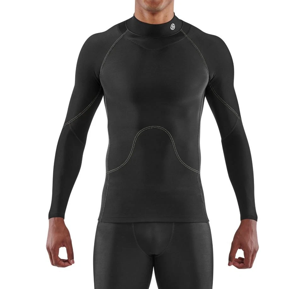 DEAL | Skins Series-3 Thermal Mens Compression Long Sleeve Top (Black) - Image 1 of 4