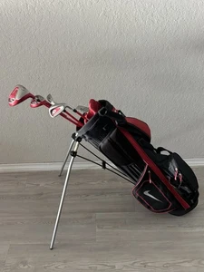 Nike VRS Junior Red Golf Bag Set with 7 9 Iron Driver 4H and Putter and - Picture 1 of 14