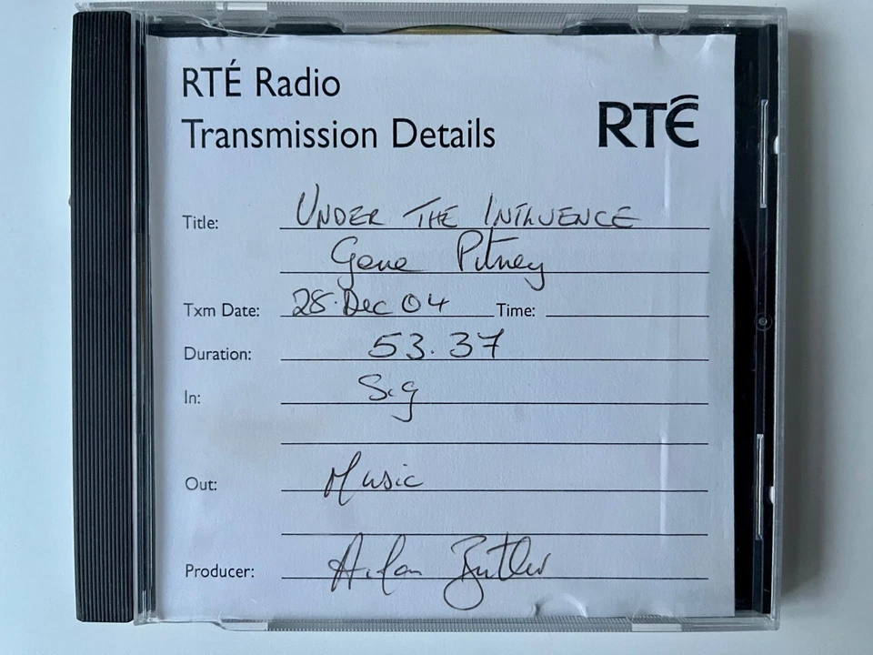 Gene Pitney Talks about his music. Collector's item CD.  Interviewer's copy. - Image 1 of 1