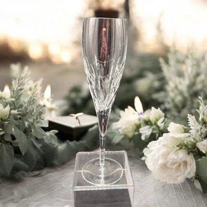 Galway Ireland 24% Lead Crystal Raindrops Champagne Flute Glass Discontinued - Picture 1 of 13