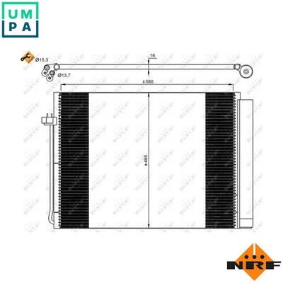 CONDENSER AIR CONDITIONING 35906 FOR BMW X5/SAV/F15/F85/E70 X6/SAC/E71/E72/F16 - Image 1 of 4