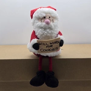Plush Santa Claus Shelf Sitter Will Work For Cookies - Picture 1 of 5