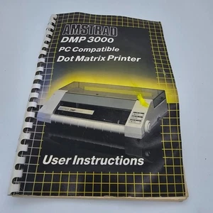 Amstrad DMP 3000 Dot Matrix Printer Manual PC Compatible User Guide - Picture 1 of 3