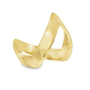 Anillo Wishbone de oro amarillo de 9 quilates - Talla K - 2,4 g - Imagen 1 de 4