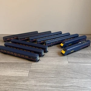 Hornby OO gauge class 91 GNER Loco & 8 Route of The Flying Scotsman MKII coaches - Picture 1 of 18