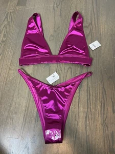 Windsor Bikini Momento Metallizzato Grande Rosa - Foto 1 di 5