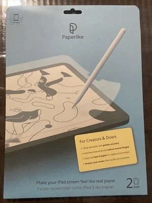 Paperlike Screen Protector for iPad 10.2" Pack of 2 New Sealed PL2-10-19 - Image 1 of 4