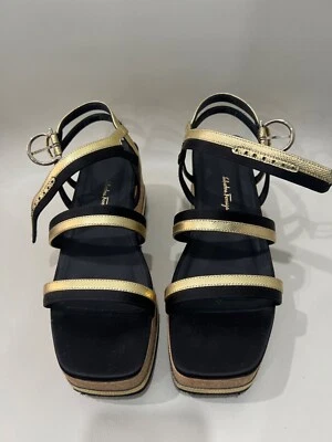 Sandalias cuña corcho Ferragamo talla 7,5 Foto 1 de 4