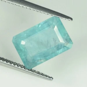 3.40 ct  ULTRA RARE ! GREENISH BLUE*  NATURAL GRANDIDIERITE  Octagon  See VDO BL - Picture 1 of 2