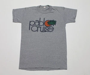 S * vtg 70s PABLO CRUISE heather gray t shirt * 54.117 - Picture 1 of 7