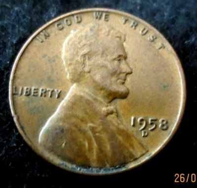 ***1958D**WHEAT PENNY**COIN ***CIRCULATED***EXCELLENT CONDITION*** - Image 1 of 2