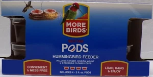 More Birds Néctar Pods Alimentador de Colibríes con Montaje de Percha 5 Puertos y 4 Vainas - Imagen 1 de 3