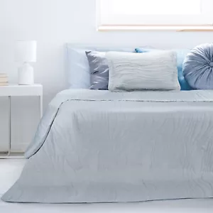 3PCS Bed Quilt Set Embossing Bedspread Pillow Sham Twin size(68x90 inches) - Picture 1 of 9