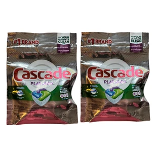 (2 Pack)Cascade Platinum 2 Fresh Scents Actionpacs DAWN 31g Dishwasher Detergent - Picture 1 of 2
