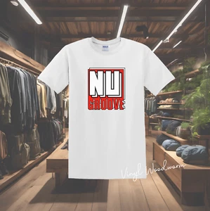 Nu Groove Records T Shirt New York House label White / Black T Shirt - Picture 1 of 4