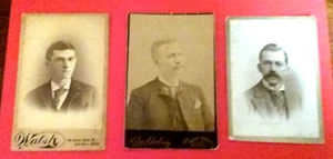 (pgasteelers1)Three Distinguished Gentlemen  Cira 1890's  Nice condition🌠 - Picture 1 of 5