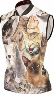Maillot de ciclismo sin mangas para mujer Cats (M, 2XL) - Imagen 1 de 6