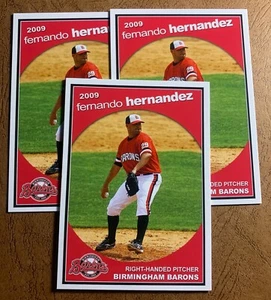FERNANDO HERNANDEZ Birmingham Barons 2009 Grandstand 3 ct lot - Picture 1 of 1