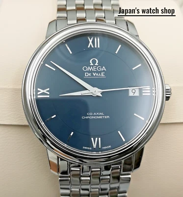 OMEGA DE VILLE 424.10.37.20.03.001 Blue Automatic Men's Watch New in Box - Image 1 of 4