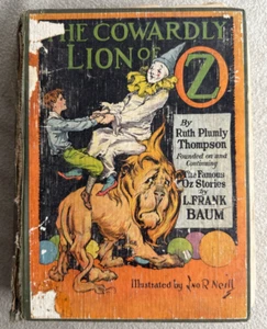 1923 THE COWARDLY LION OF OZ By Ruth Plumly Thompson 1st Color Missing Pages - Picture 1 of 23