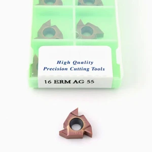 10P 16ERM AG55 Carbide Threading Insert Cutter 16 ERM AG55 For Stainless Steel - Picture 1 of 4
