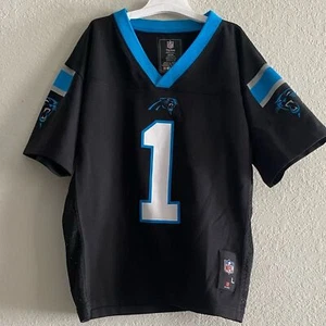 NFL Nike Carolina Panthers Jersey Little Boys Size 7 Cam Newton #1 - Picture 1 of 2