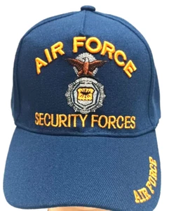 US FUERZA AÉREA FUERZAS DE SEGURIDAD SOMBRERO MILITAR GORRA AZUL MARINO - Imagen 1 de 4